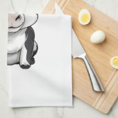 Serviette "Moo-dern Kitchen" - Mains Sèches, Coeur (Quart Plié)