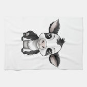 Serviette "Moo-dern Kitchen" - Mains Sèches, Coeur (Horizontal)