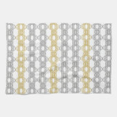 Serviette Motif argent et or (Horizontal)
