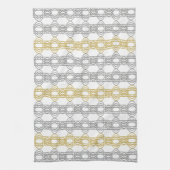 Serviette Motif argent et or (Vertical)