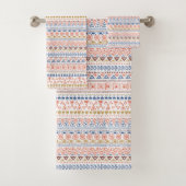 Serviette Motif Aztec (En situation)
