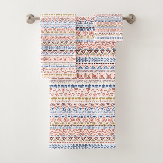 Serviette Motif Aztec (En situation)