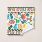 Serviette Motif Aztèque colorée (Gant de toilette)