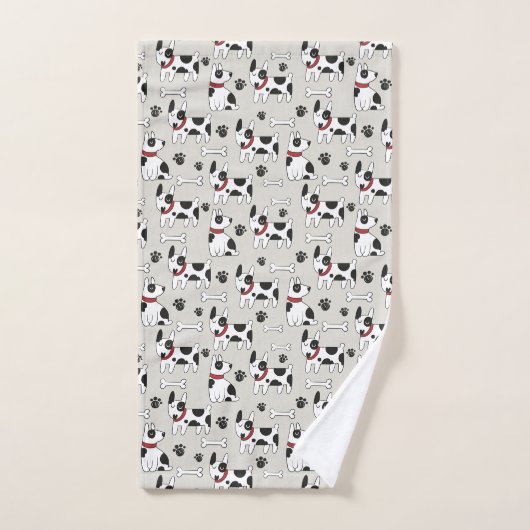 Serviette Motif chien mignonne (Serviette à main)
