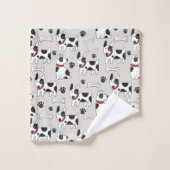 Serviette Motif chien mignonne (Gant de toilette)