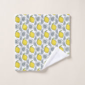 Serviette Motif citron (Gant de toilette)