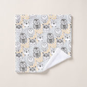 Serviette Motif de hibou (Gant de toilette)