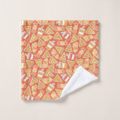 Serviette Motif de pizza (Gant de toilette)