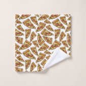 Serviette Motif de pizza (Gant de toilette)