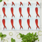 serviette motif de poisson (Plié)