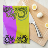 Serviette Motif exotique (Quart Plié)