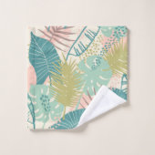 Serviette Motif feuille (Gant de toilette)