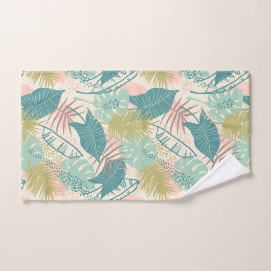 Serviette Motif feuille (Serviette à main)