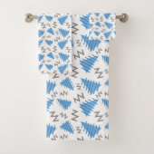 Serviette Motif Memphis (En situation)