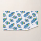 Serviette Motif Peacock Feather (Serviette à main)