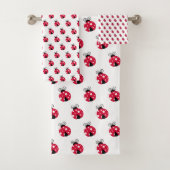 Serviette Motif Red Ladybug (En situation)