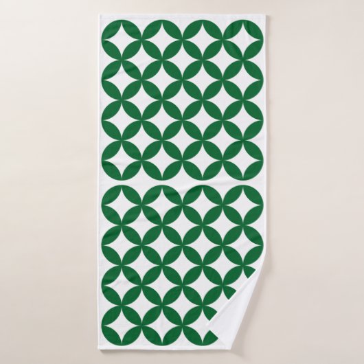 Serviette Motif Shippo verte (Serviette de bain)
