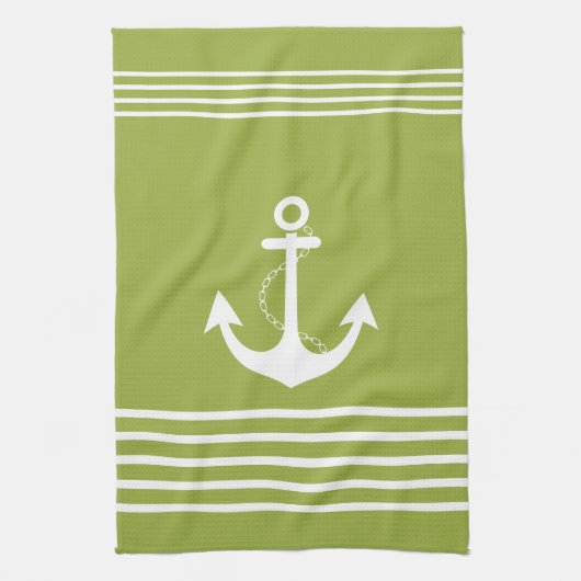 Serviette nautique de vert de conception (Vertical)