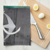 Serviette nautique rustique de navigation (Quart Plié)