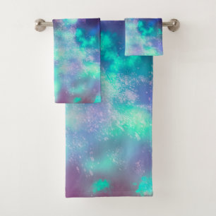 Serviette Night Sky Neon Lights