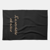 Serviette noire (Horizontal)