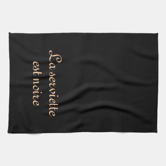 Serviette noire (Horizontal)