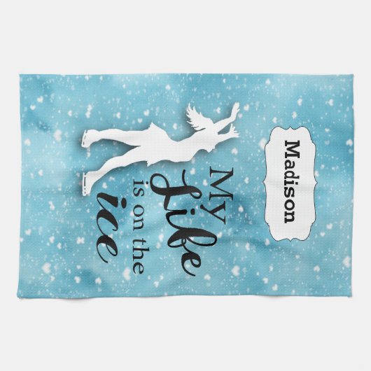 Serviette nommée faite sur commande de chiffon de (Horizontal)