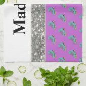Serviette nommée faite sur commande de chiffon de (Plié)