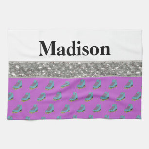 Serviette nommée faite sur commande de chiffon de