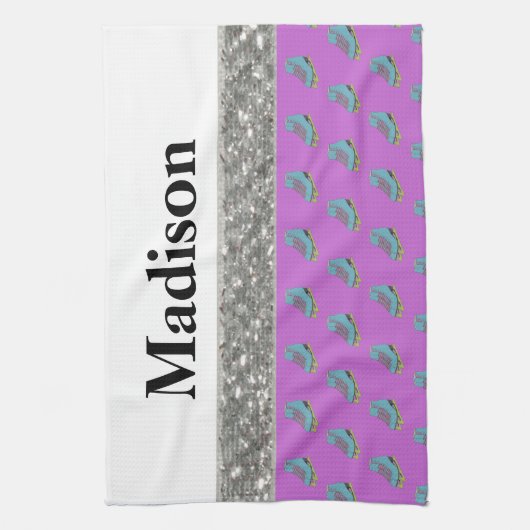 Serviette nommée faite sur commande de chiffon de (Vertical)