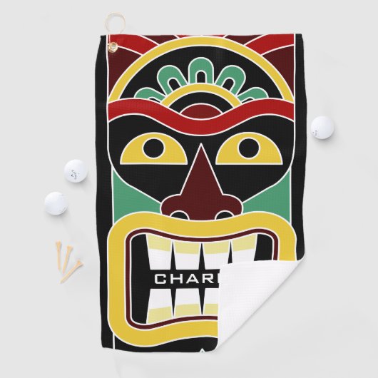 Serviette nommée faite sur commande de golf de (En situation)