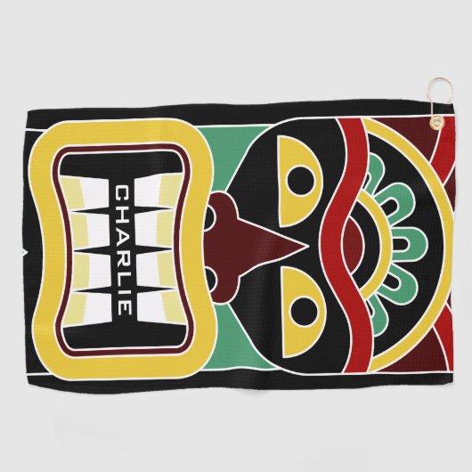 Serviette nommée faite sur commande de golf de (Horizontal)