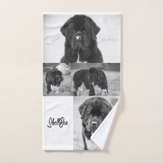 Serviette Notta Bear Terre-Neuve bave (Serviette à main)