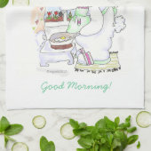 Serviette Oeufs à frire de lièvre (Plié)