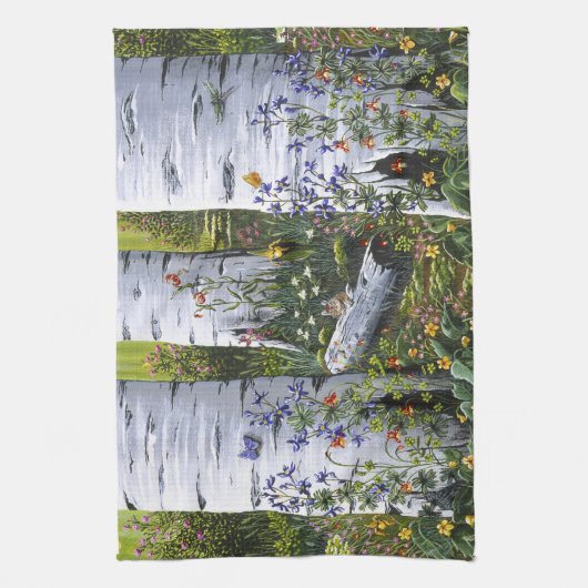 Serviette "Old Aspen Grove" (Vertical)