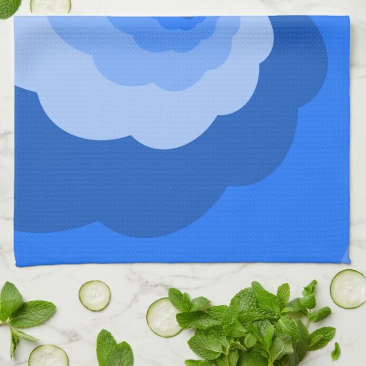 Serviette Ombre Blue Twister (Plié)