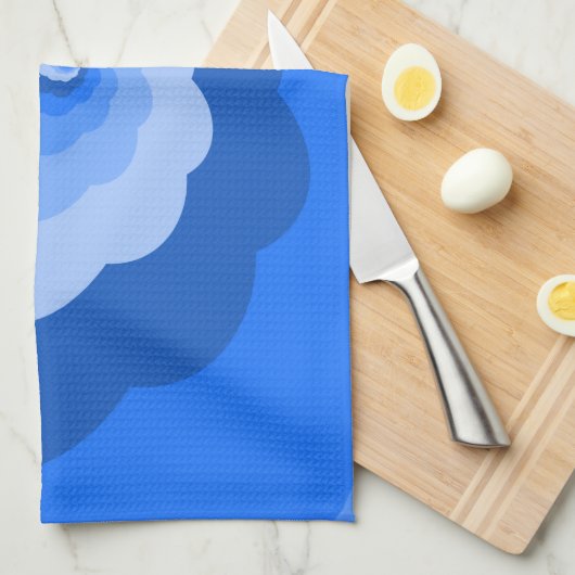 Serviette Ombre Blue Twister (Quart Plié)