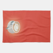 Serviette orange de Latte (Horizontal)