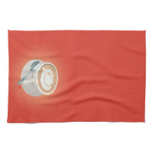 Serviette orange de Latte