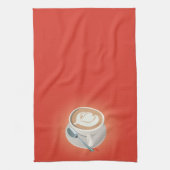 Serviette orange de Latte (Vertical)