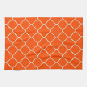 Serviette orange de Quatrefoil de récolte (Horizontal)