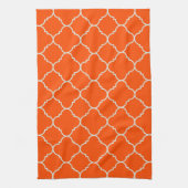 Serviette orange de Quatrefoil de récolte (Vertical)