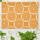 Serviette Orange Design Cuisine (Plié)