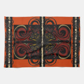 Serviette orange exotique (Horizontal)