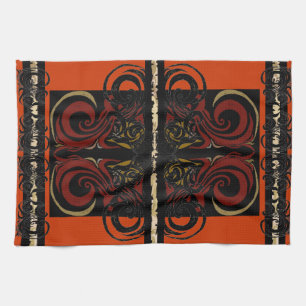 Serviette orange exotique