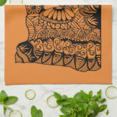 Serviette Oregon Orange Plat (Plié)