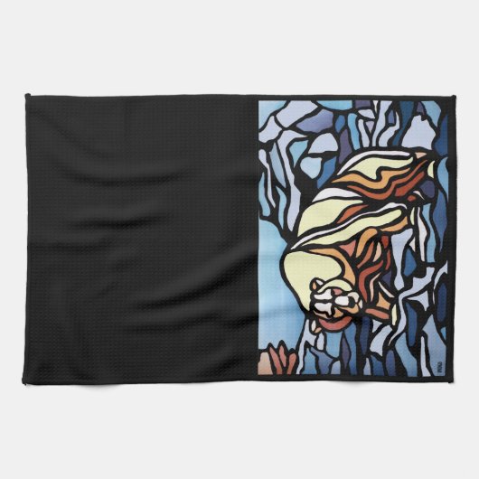 Serviette Ours Polaire Art autochtone Ours Tea Ser (Horizontal)