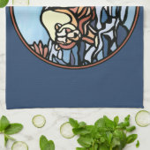 Serviette Ours Polaire Art autochtone Ours Tea Ser (Plié)