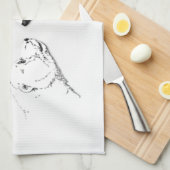 Serviette Ours Polaire Mère & Cube Porter Serviett (Quart Plié)