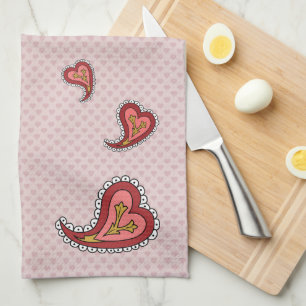 Serviette Paisley Heart Hand